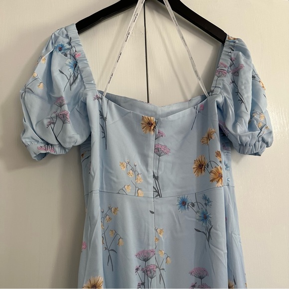 Self Portrait Watercolour Midi Dress - Picture 5 of 9